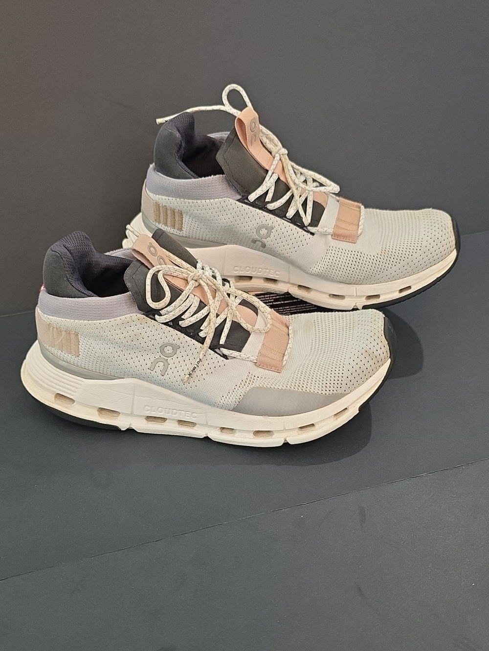 On Running CloudNova Women’s Athletic Sneakers - Light Gray Size 8